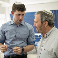 Avishye Moskowitz '25YC and Norman Bickoff